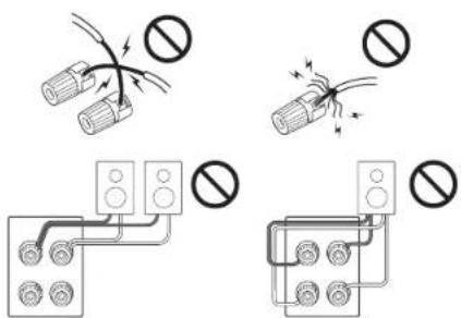 ONKYO HTR494 - Instructions sur la manière de brancher les enceintes - 1