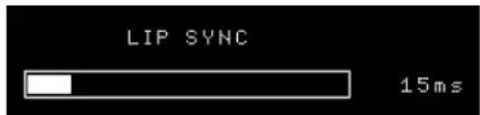 LIP SYNC 15ms