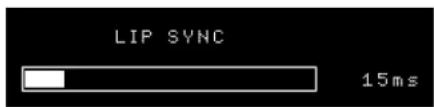 LIP SYNC 15ms