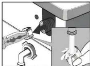 PROLINE PFL 126 WF - Cleaning the inlet hose and the inlet filter - 3