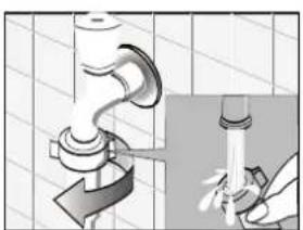 PROLINE PFL 106E - De toevoerslang en -filter reinigen - 1