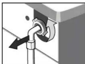 PROLINE PFL 106E - Cleaning the inlet hose and the inlet filter - 2