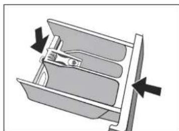 PROLINE PFL 106E - Limpieza de la cubeta de detergente y del compartmento de la cubeta - 2