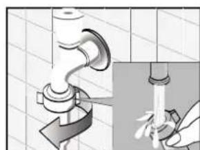 PROLINE PFL 106E - Cleaning the inlet hose and the inlet filter - 1