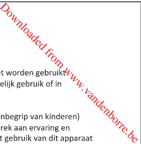 PROLINE PFL 105 WE - WAARSCHUWINGEN - 1