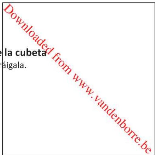 PROLINE PFL 105 WE - Limpieza de la cubeta de detergente y del compartmento de la cubeta - 2