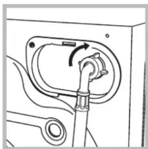SCHOLTES MLSE 129 - Connecting the water inlet hose - 2