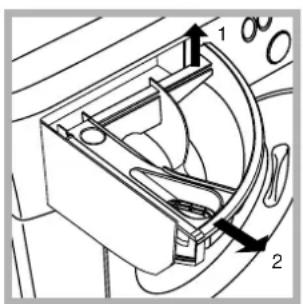 Ariston Thermo AVXD129 - Cleaning the detergent dispenser - 1