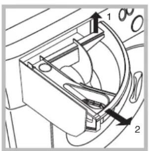 Ariston Thermo AVSF129 - Cleaning the detergent dispenser - 1