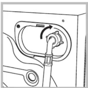 Ariston Thermo AVSF129 - Conectarea furtunului de alimentare cu apă - 2