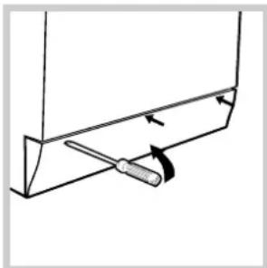 Ariston Thermo AQXXF 149 - Handmatige opening van het deurtje - 2