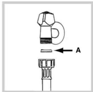 Ariston Thermo AQXL 145 - Connecting the water inlet hose - 2