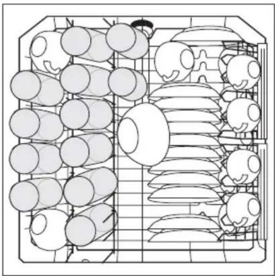 AEG-ELECTROLUX Favorit 89020 I - Beispiel für Beladungsmöglichkeiten: - 1