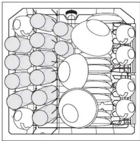 AEG-ELECTROLUX Favorit 89020 I - Beispiel für Beladungsmöglichkeiten: - 2