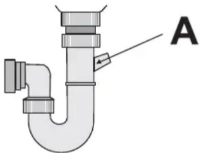 AEG-ELECTROLUX Favorit 89020 I - Raccordement du tuyau de vidange - 3