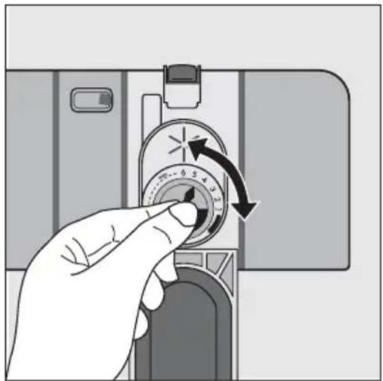 AEG-ELECTROLUX Favorit 89020 I - Einstellung der Klarspuldosierung - 2