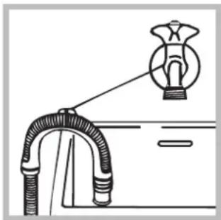 Ariston Thermo FDG 9640 - Raccordement du tuyau de vidange - 2