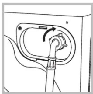 Ariston Thermo FDD 9640 - Aansluiting van de watertoevoerbuis - 2