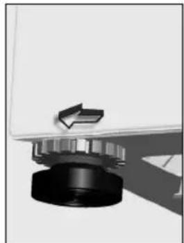 DURABASE WM1010 - ADJUSTMENT OF FEET - 1