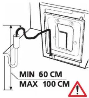 DURABASE VE 5009 WAAC - Raccordement du tuyau de vidange - 1