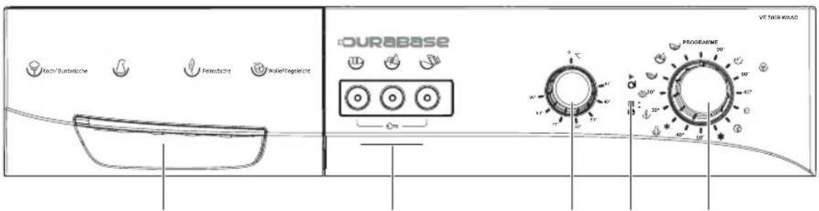 DURABASE VE 5009 WAAC - Aperçu des éléments et des commandes - 1