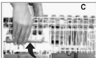 Ariston Thermo LI 670 W NA - How to adjust the top rack. - 1