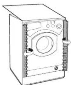 Ariston Thermo LBE68 - Montage des Holzpaneels auf die Tur und Einfugen der maschine in die Mobel: - 3