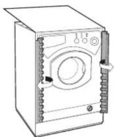 Ariston Thermo LBE68 - Applicazione del pannello in legno alla porta e insertimento della macchina nei mobili: - 3