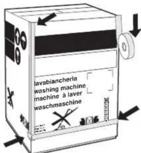 Ariston Thermo LB 12 TX - Mounting the wooden panel onto the door and inserting the machine into cabinets: - 6