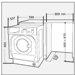 Ariston Thermo LB 12 TX - Inserting the machine into the Cabinet - 1