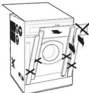 Ariston Thermo LB 12 TX - Mounting the wooden panel onto the door and inserting the machine into cabinets: - 4