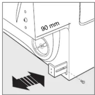Ariston Thermo LB 12 TX - Hetplaatsen van de machine tussen de kastjes - 3