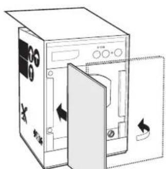 Ariston Thermo CD 12 TX - Aplicação do poinel de madeira à porta e insertamento da boa nos moveis: - 5