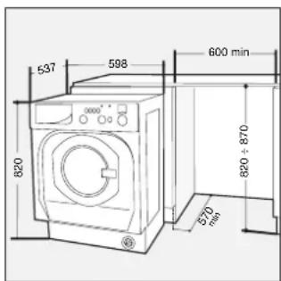 Ariston Thermo CD 12 TX - Montage de la machine à l'intérieur des éléments - 1