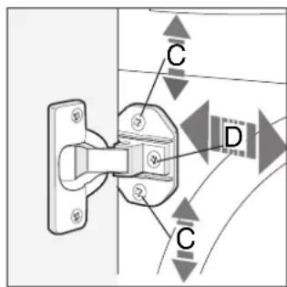 Ariston Thermo CD 12 TX - Hetplaatsen van de machine tussen de kastjes - 2
