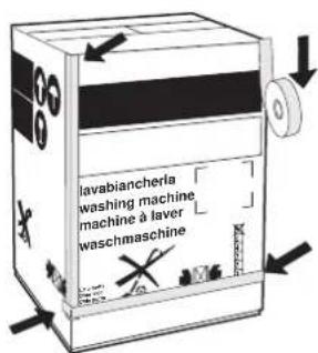 Ariston Thermo CD 12 TX - Applicazione del pannello in legno alla porta e inserimento della macchina nei mobili: - 6