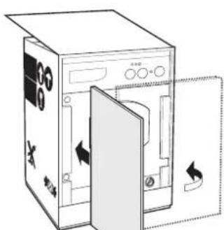Ariston Thermo CD 12 TX - Mounting the wooden panel onto the door and inserting the machine into cabinets: - 5