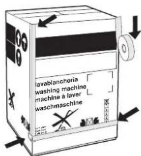 Ariston Thermo CD 12 TX - Application du panneau d'habillage en bois sur la porte et montage du lavante-sechante à l'intérieur des éléments: - 5