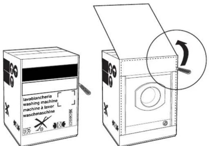 Ariston Thermo CD 12 TX - Application du panneau d'habillage en bois sur la porte et montage du lavante-sechante à l'intérieur des éléments: - 1