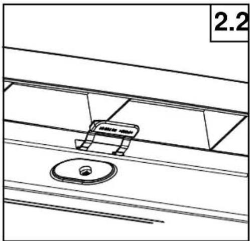 Eudora GSI6104D 1 BDA - Nur bei den Modellen mit 6 Stellfüßen (Standgerät) - 2