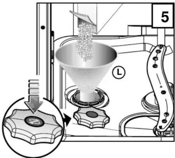 Eudora GSI6104D 1 BDA - Bijvullen van onthardingszout (alleen in de uitvoering met zoutreservoir) - 1