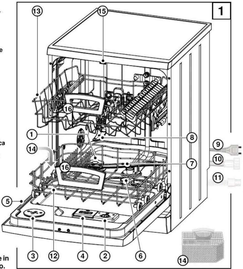 Eudora GSI6104D 1 BDA - Parti della lavastoviglie \* - 1