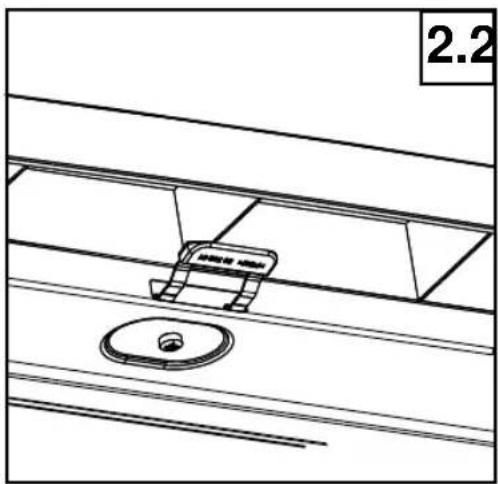 Eudora GSI6104D 1 BDA - Only in models with six feet (free-standing machine) - 2