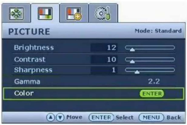 BENQ V2410T - Menu Image - 1