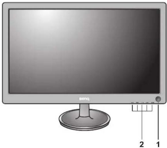 BENQ VW2220 - Vue avant - 1