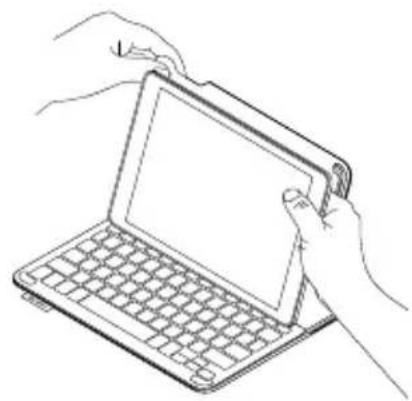 LOGITECH Keyboard Case iPad Air Plus - Retrait de l'iPad - 2