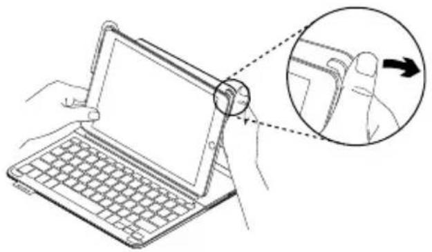 LOGITECH Keyboard Case iPad Air Plus - Remover o seu iPad - 1