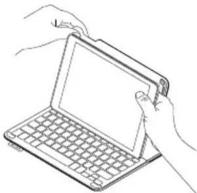 LOGITECH Keyboard Case iPad Air Plus - XpaheHne iPad b noe3dkax - 2