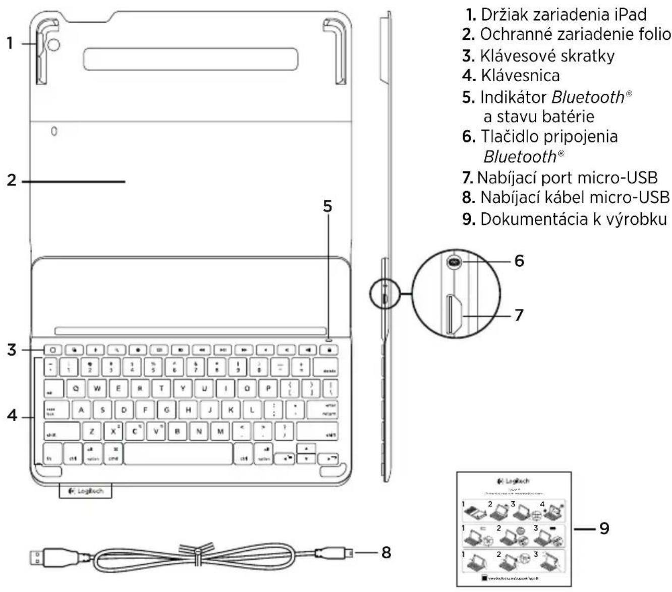 LOGITECH Keyboard Case iPad Air Plus - Popis produktu - 1