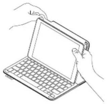 LOGITECH Keyboard Case iPad Air Plus - Desacoplan el iPad - 2